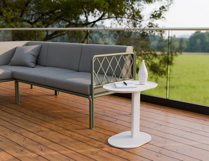 Deck Side Table - Outdoor - White