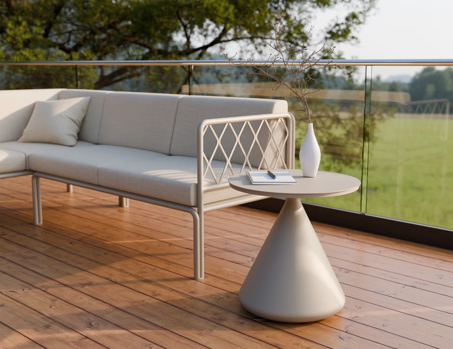 Kora Side Table - Outdoor - Latte