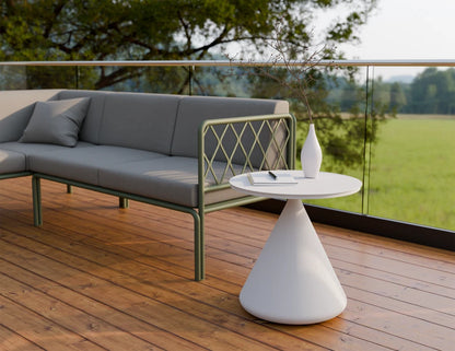 Kora Side Table - Outdoor - White
