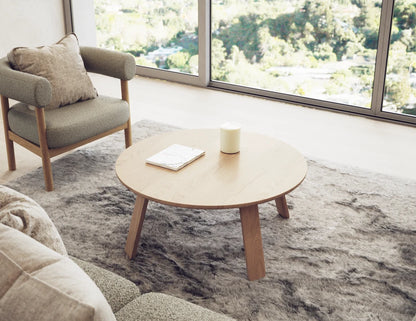 Mateo Coffee Table - Round - Natural Ash - 90cm