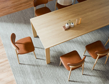 Oskar Dining Chair - Natural - Retro Brandy PU