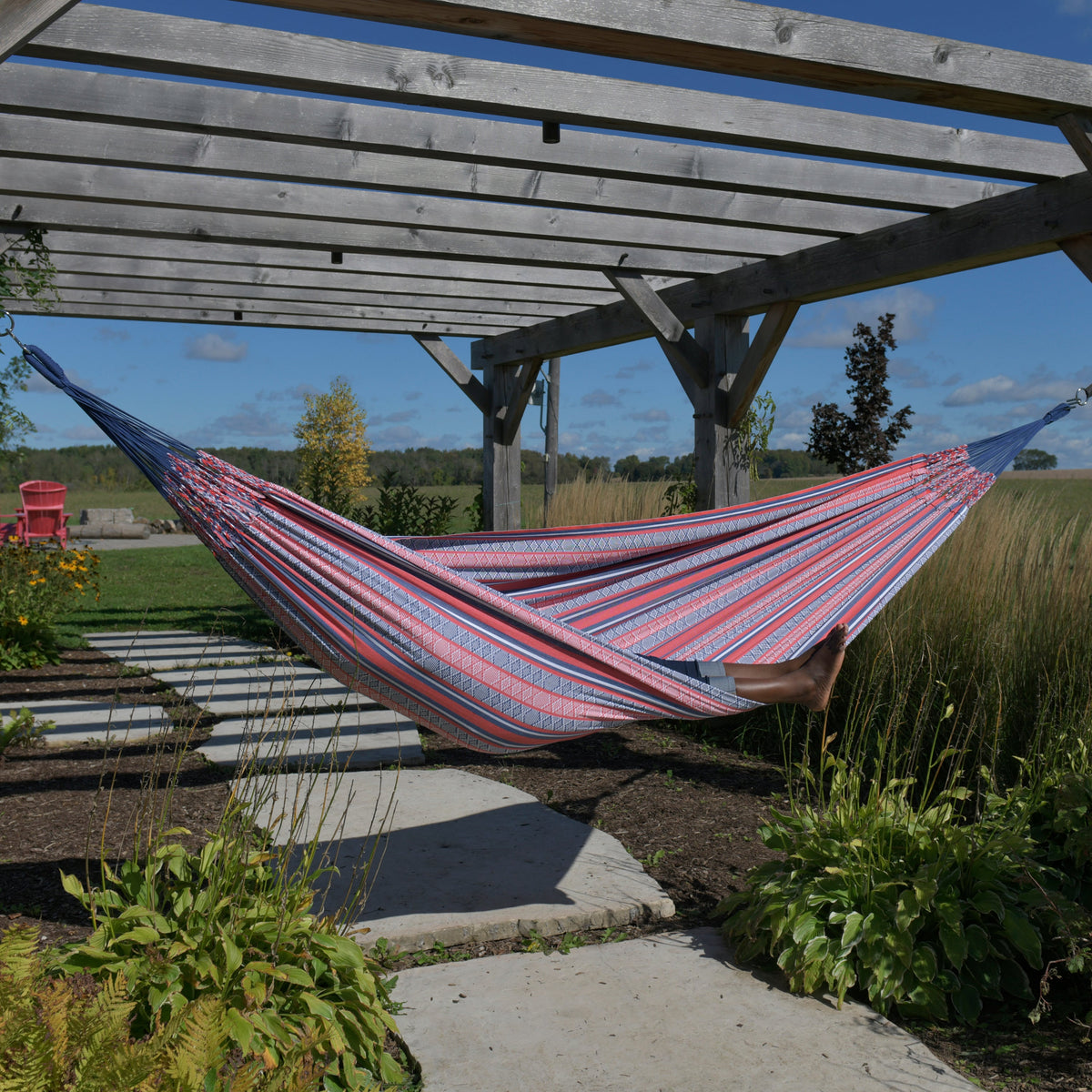 Vivere Latin Double Cotton Hammock - Libertas