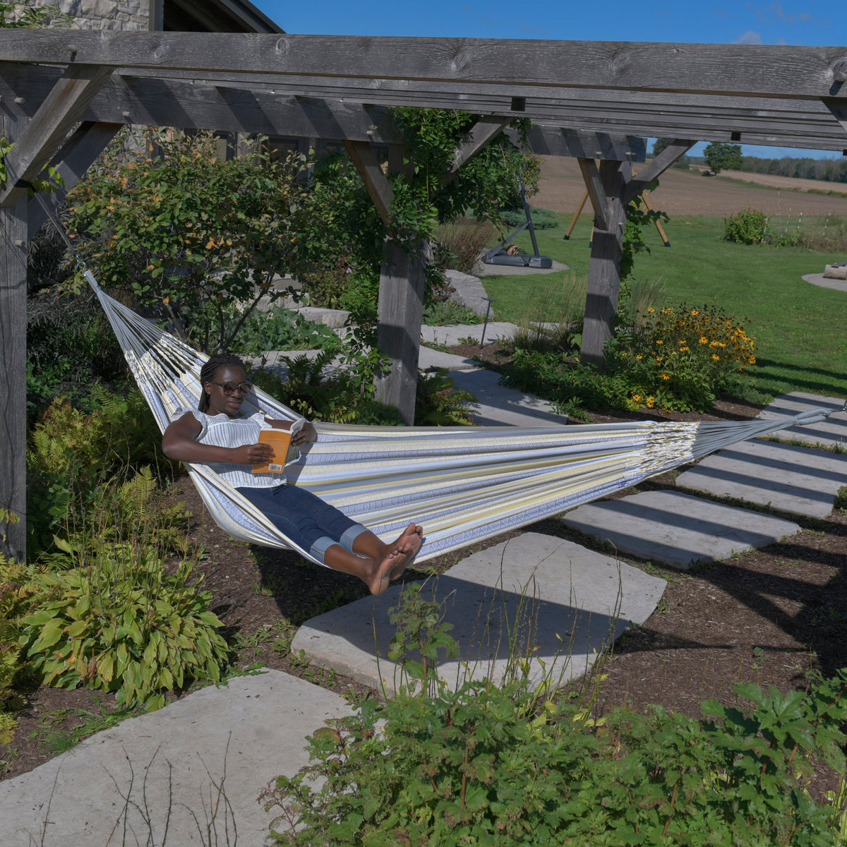 Vivere Latin Double Cotton Hammock - Solis