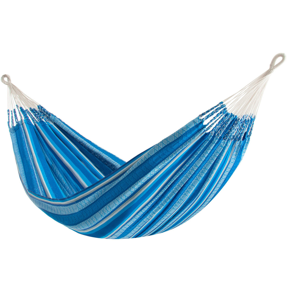 Vivere Latin Double Cotton Hammock - Azul