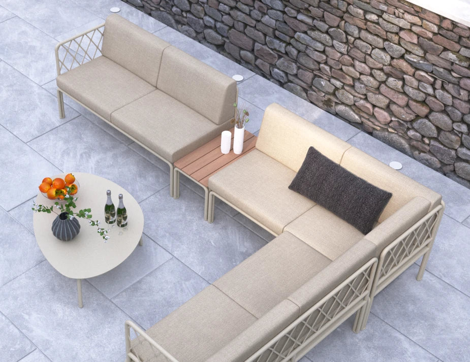 Seville Lounge Chair - Latte - Outdoor