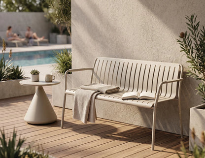 Roku Garden Bench 125cm - Outdoor - Matte Latte