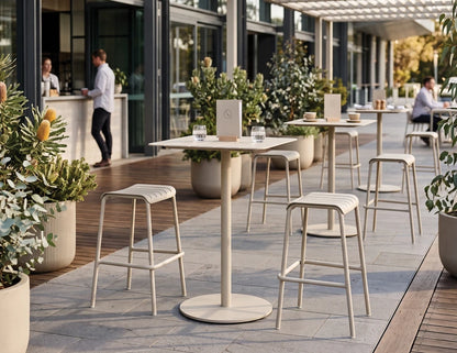 Roku High Bar Table - Outdoor - Latte