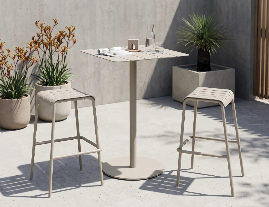 Roku High Bar Table - Outdoor - Latte