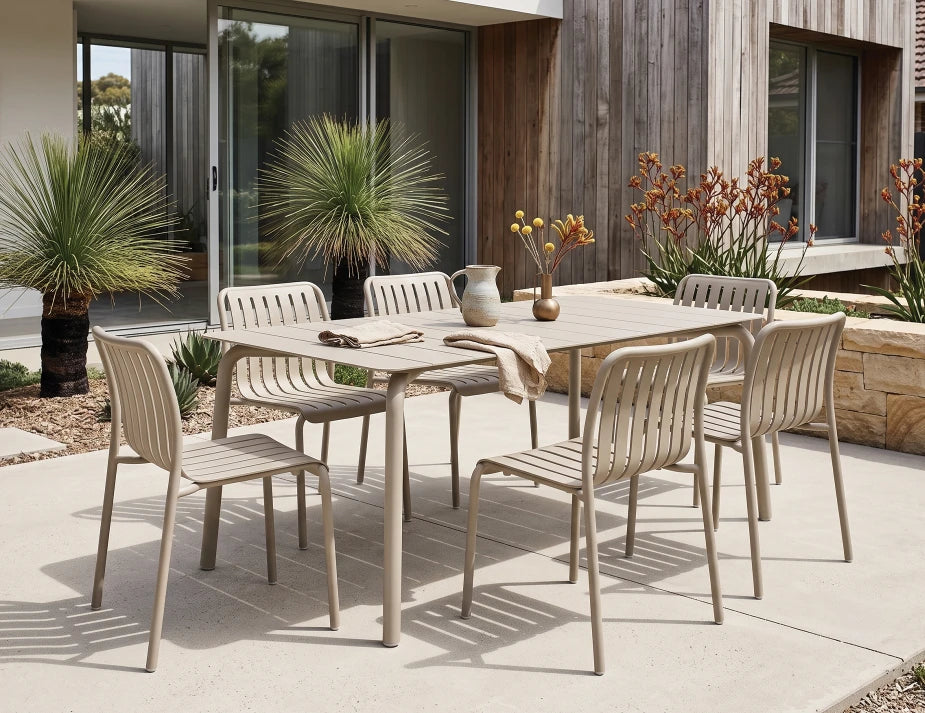 Roku Dining Table 160cm - Outdoor - Latte
