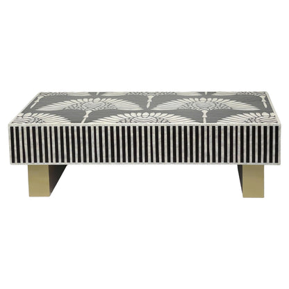 Leilani Mother of Pearl Floral Inlay Coffee Table 130cm