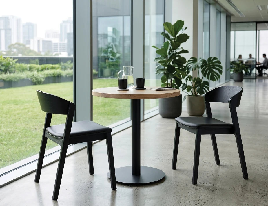 Grayson Dining Chair - Black - Upholstered