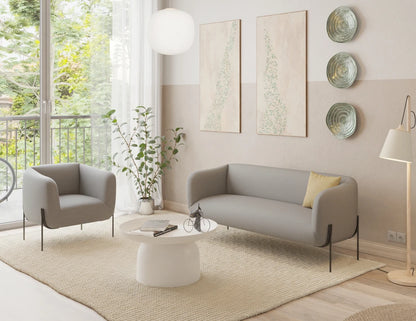 Belle Lounge Chair - Cloud Grey