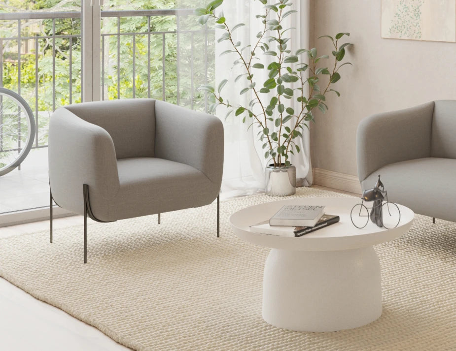 Belle Lounge Chair - Cloud Grey