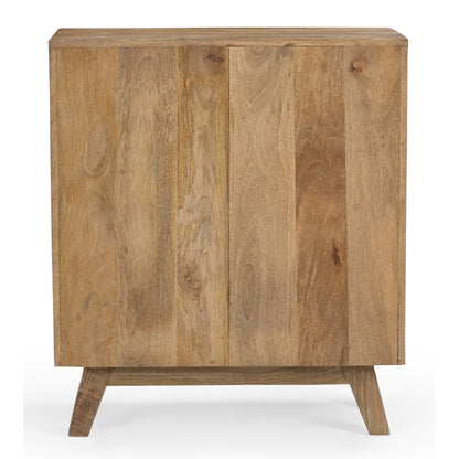Linden Cowhide and Mango Wood Cabinet 70cm