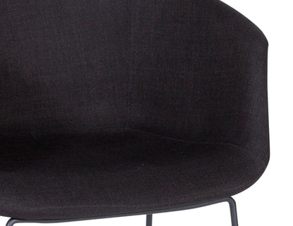 Lonsdale Armchair - Sled - Black Linen Pad