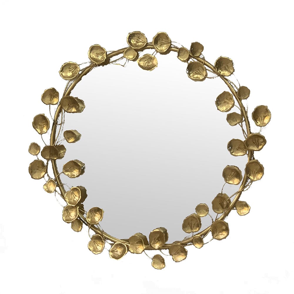 Marisol Gold Leaf Wall Mirror 90cm
