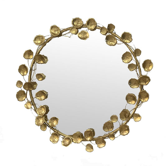 Marisol Gold Leaf Wall Mirror 90cm