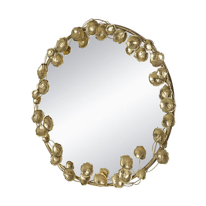 Marisol Gold Leaf Wall Mirror 90cm