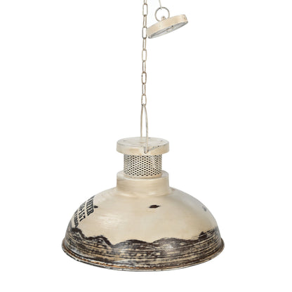 Marlow Washed Iron Industrial Pendant Light 53cm