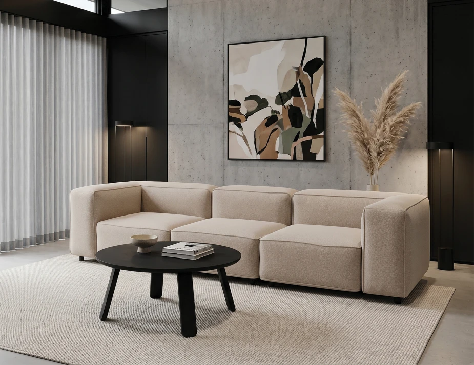 Nolia Modular Sofa - 3 Seater - Beige