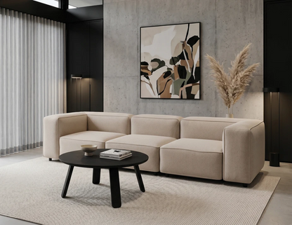 Mateo Coffee Table - Round - Black Ash - 90cm