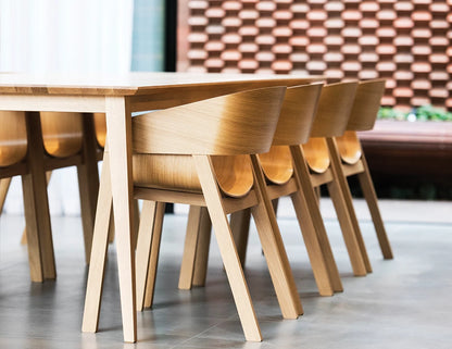 Merano Armchair - Natural Oak - Veneer Seat - by TON