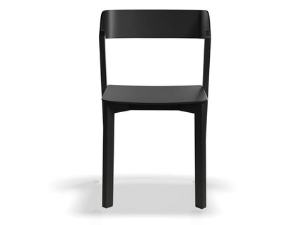 Merano Chair - Black Stained - Veneer Seat - by TON