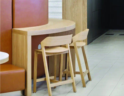 Merano Bar Stool - Natural Oak - by TON