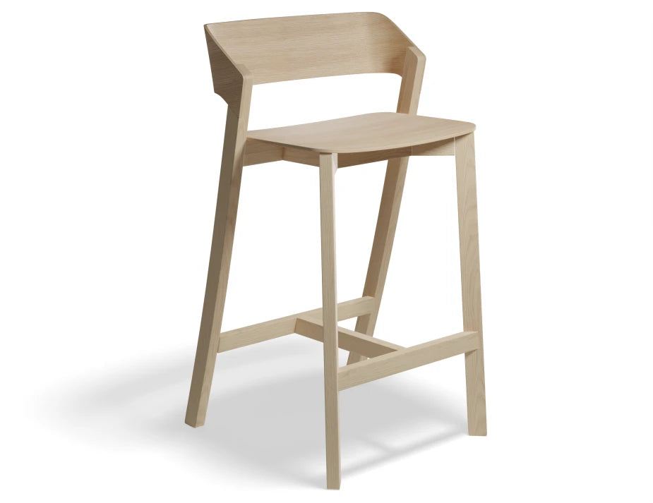Merano Bar Stool - Natural Oak - by TON