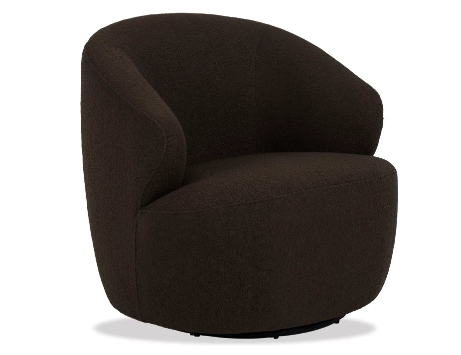 Mietta Swivel Lounge Chair - Cacao