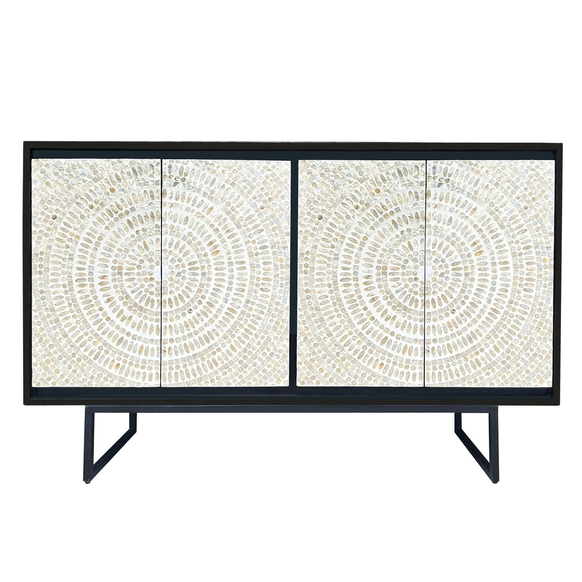 Mireille Mother of Pearl Swirl Inlay Sideboard 142cm