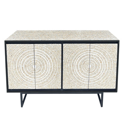 Mireille Mother of Pearl Swirl Inlay Sideboard 142cm