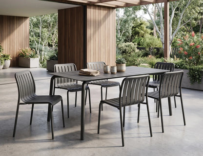 Roku Dining Chair - Outdoor - Charcoal