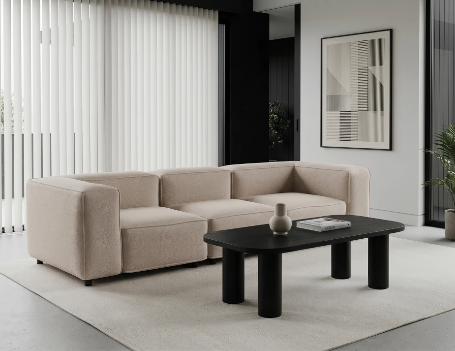 Orbix Rectangle Coffee Table - Black