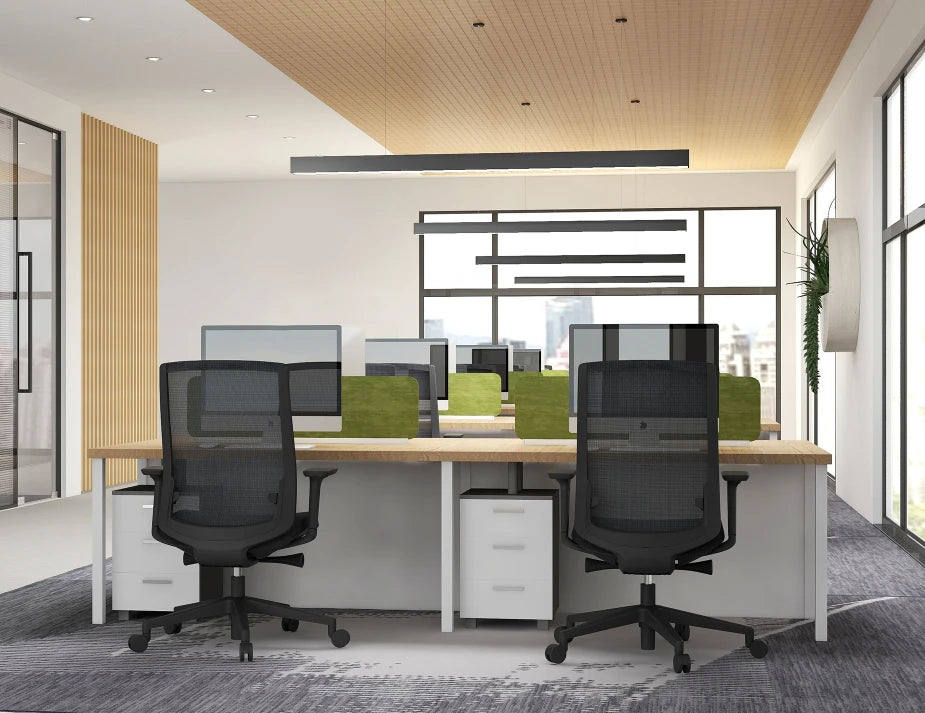 Nebula Office Chair - Black Frame - Black Upholstery
