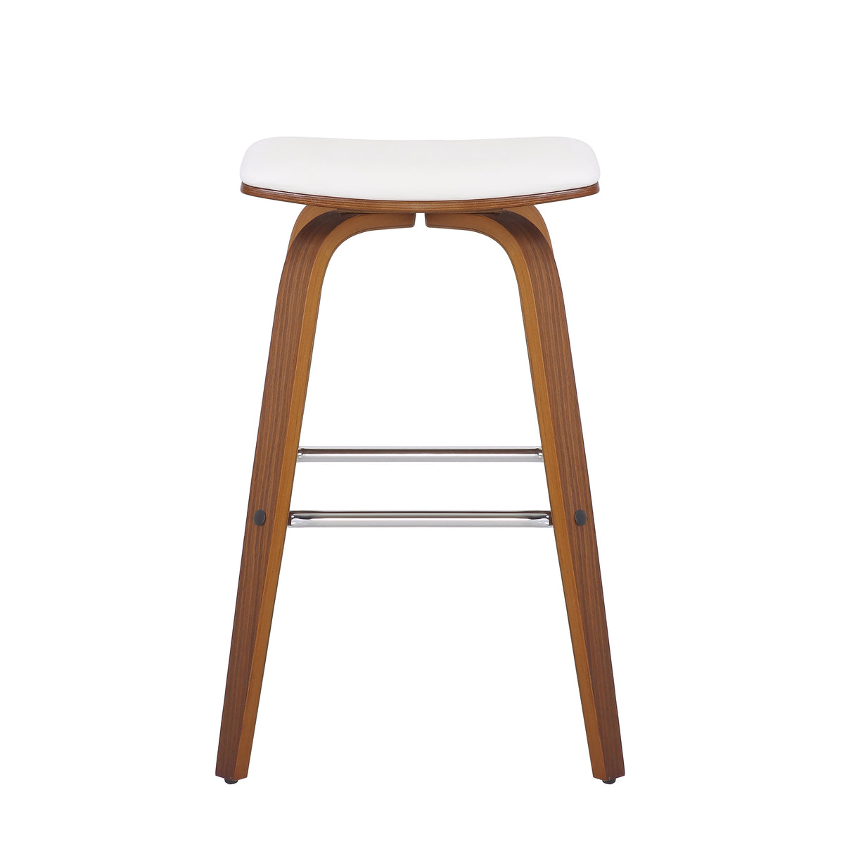 Niamh Timber Veneer White Bar Stool
