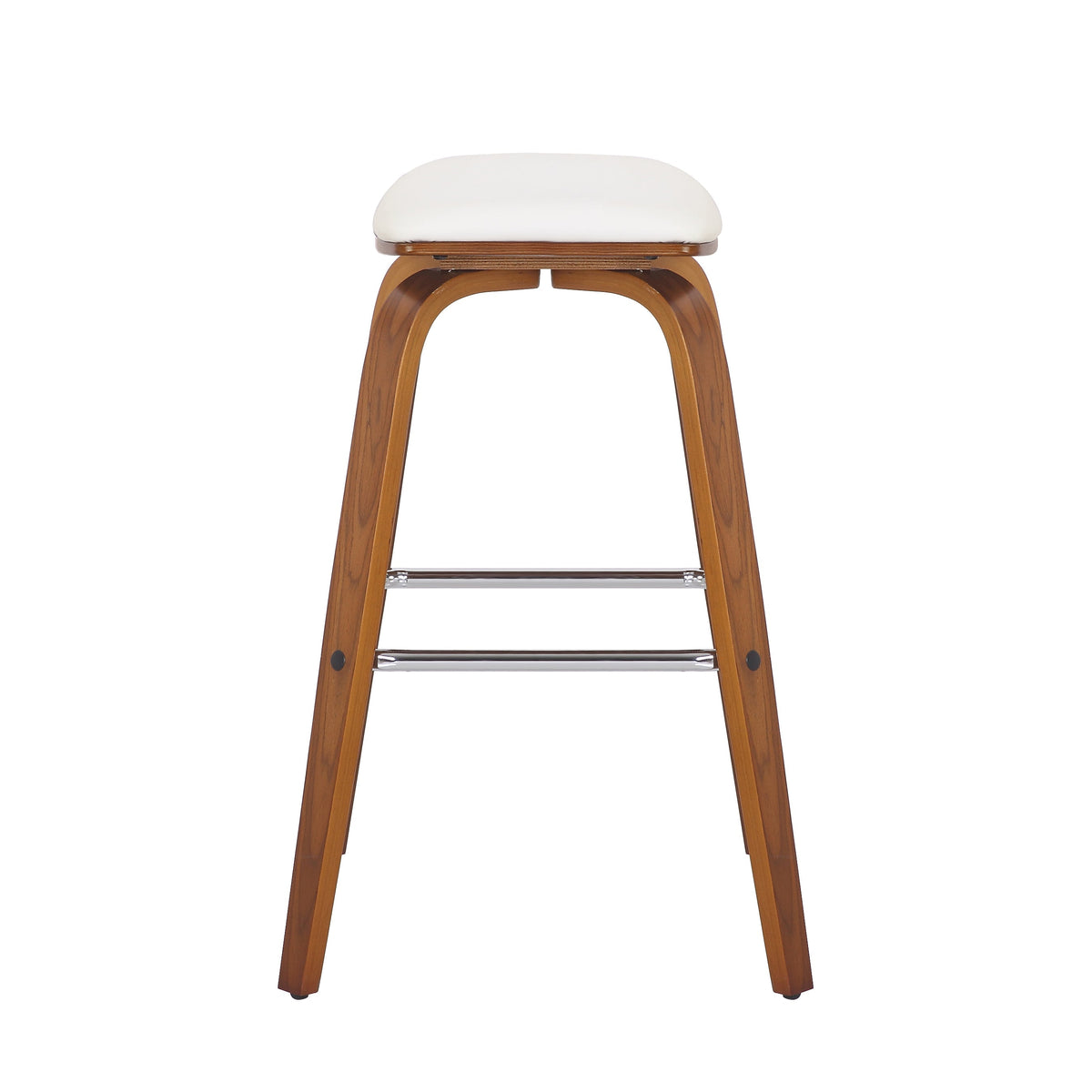 Niamh Timber Veneer White Bar Stool