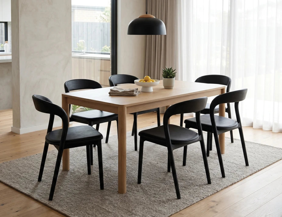 Mia Chair - Black - Upholstered