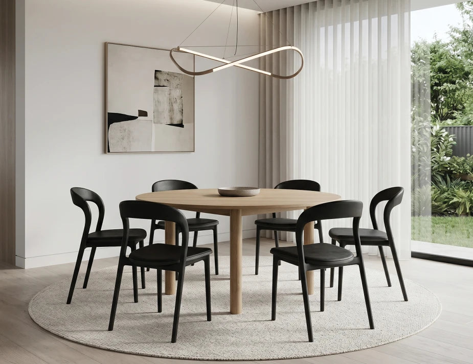 Mia Chair - Black - Upholstered