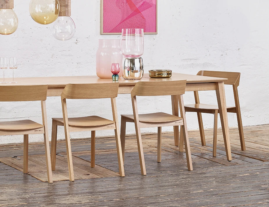 Jylland Extendable Dining Table - Natural Oak - 200cm to 260cm - by TON