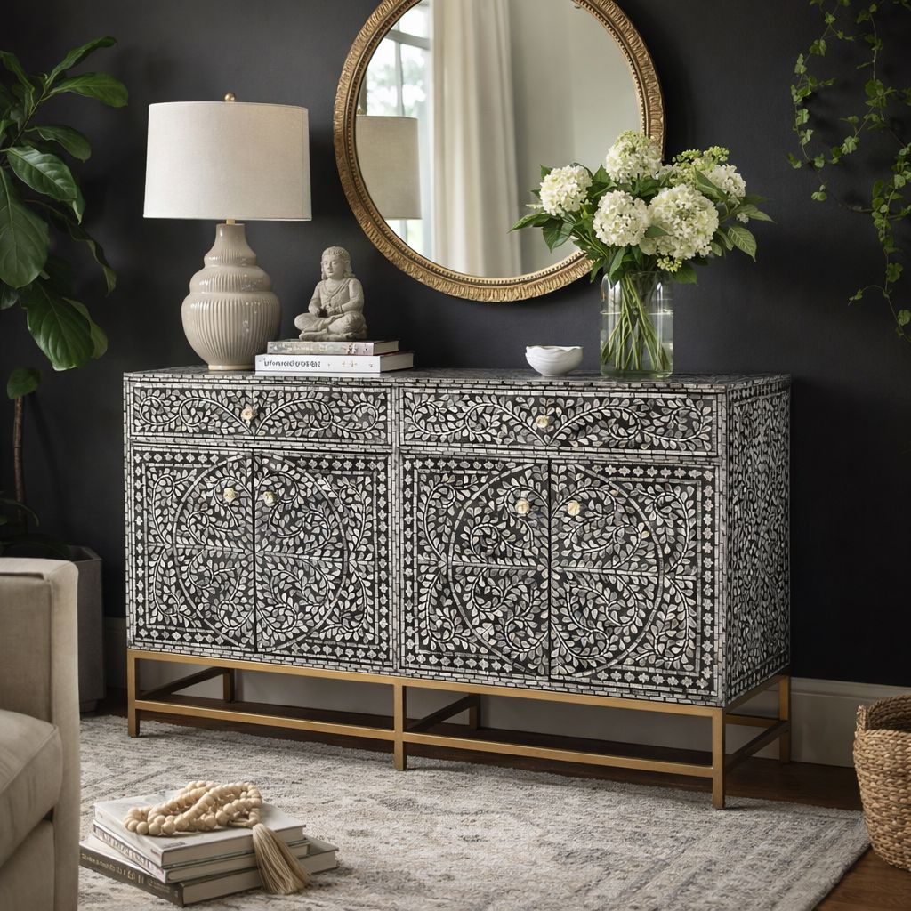 Odessa Vine Mother of Pearl Sideboard 139cm