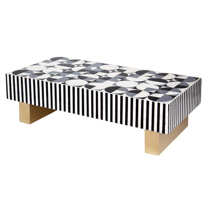 Ondine Geometric Mother of Pearl Coffee Table 130cm
