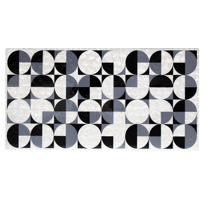 Ondine Geometric Mother of Pearl Coffee Table 130cm