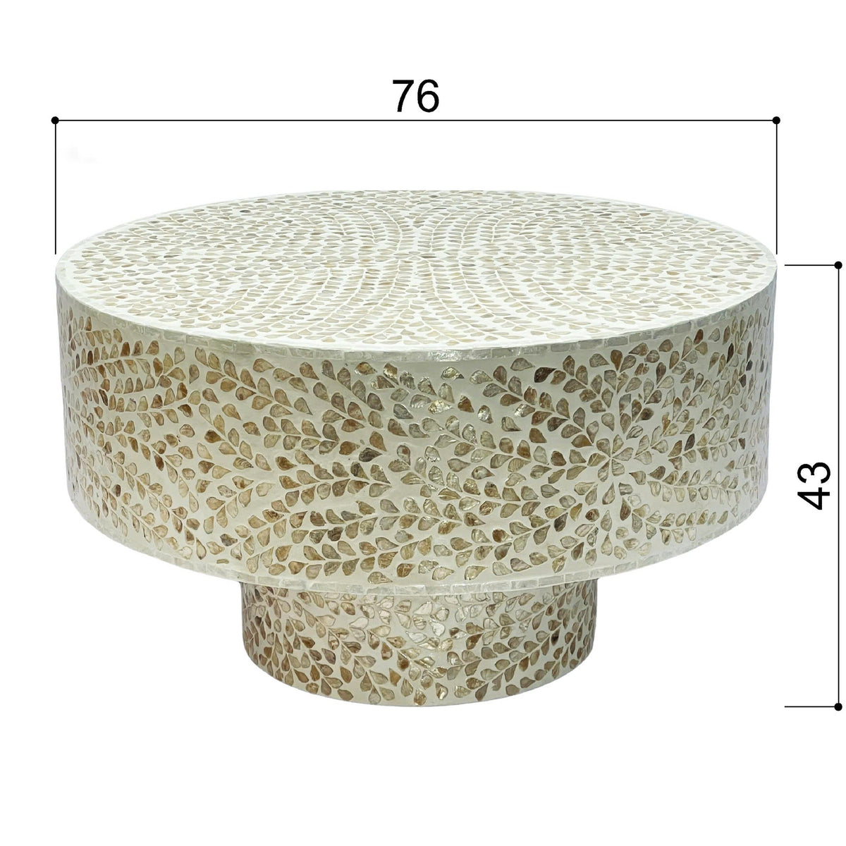 Orla Mother of Pearl Coffee Table 76cm
