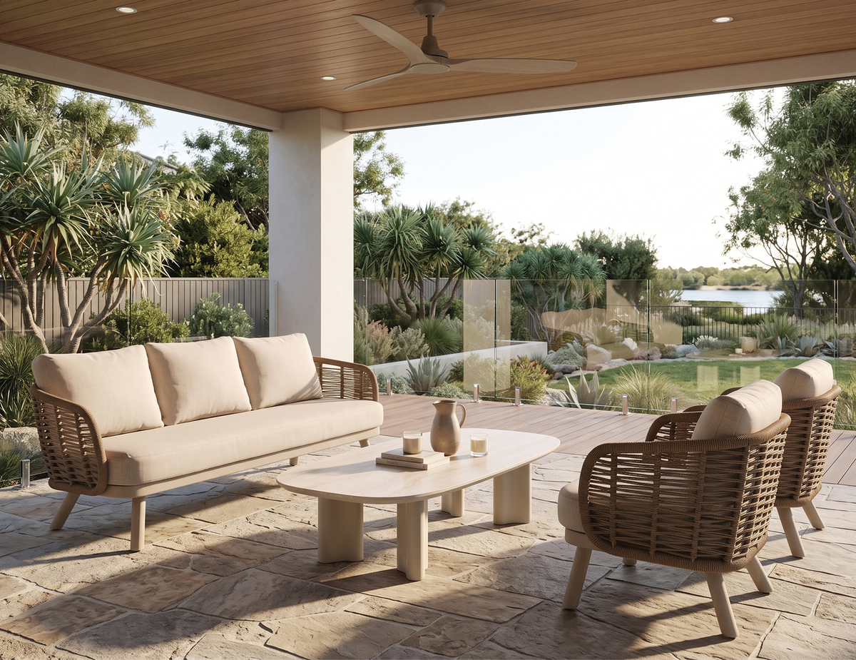 Sorrento Lounge Chair - Outdoor - Latte