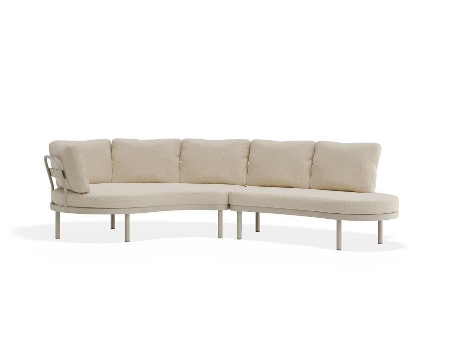 Aluna Sofa Right End Open - Latte - Outdoor