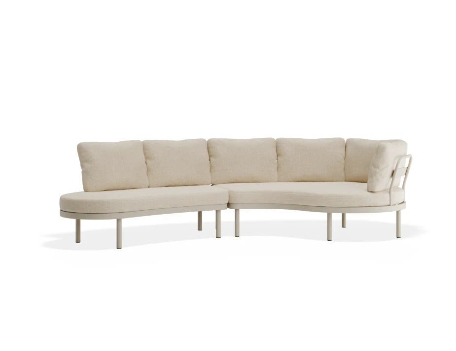 Aluna Sofa Left End Open - Latte - Outdoor