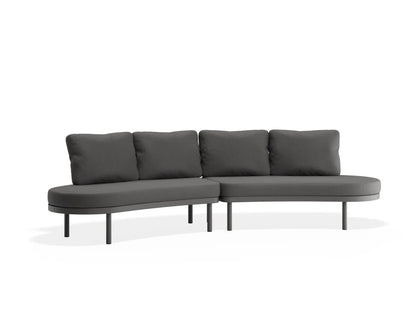 Aluna Sofa Open Ends - Charcoal - Outdoor