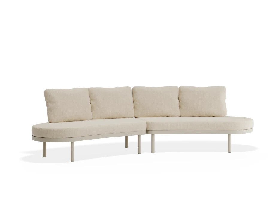 Aluna Sofa Open Ends - Latte - Outdoor