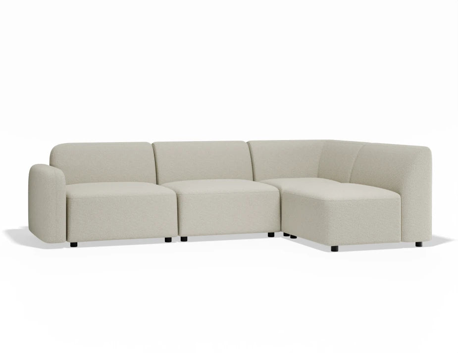 Atticus Modular Sofa - Config A or B Chaise Return - Ivory Cream